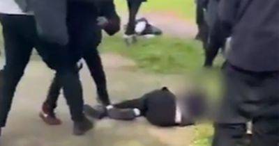 Dad's horror as non-binary child is filmed being viciously attacked by 'mob' in park after school - www.dailyrecord.co.uk - Manchester