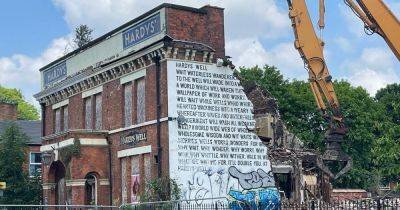 Landmark Manchester pub is being demolished TODAY after blaze ripped through building - www.manchestereveningnews.co.uk - Manchester
