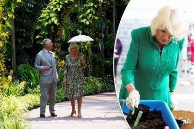 Queen Camilla reveals that she loves gardening — but ‘everything creaks and groans’ - nypost.com