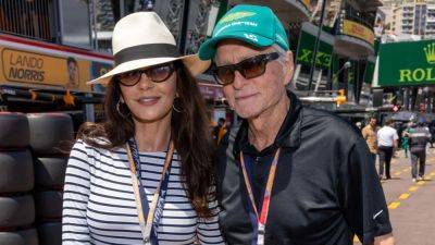 Catherine Zeta-Jones and Michael Douglas Spotted Holding Hands at F1 Monaco Grand Prix - www.etonline.com - France - Monaco - city Monaco - county Franklin