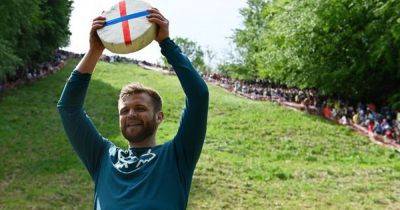 Manchester's big cheese - local man crowned winner of world-famous cheese rolling competition - www.manchestereveningnews.co.uk - Manchester - Canada - county Cooper