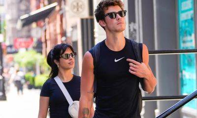Shawn Mendes and Camila Cabello step out in matching gym outfits - us.hola.com - New York - city Havana