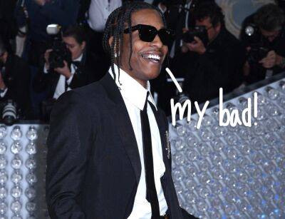 A$AP Rocky Apologizes For Squishing Fan’s Face While Jumping Hotel Barrier Before The Met Gala! - perezhilton.com