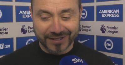 'It was unfair' - Brighton manager Roberto De Zerbi takes swipe at Manchester United after 1-0 win - www.manchestereveningnews.co.uk - Italy - Manchester