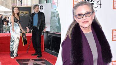 'Star Wars' actress Carrie Fisher honored with star on Hollywood Walk of Fame amid family drama - www.foxnews.com