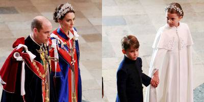 Prince William & Princess Catherine Arrive at Coronation with Princess Charlotte & Prince Louis, Prince George Is Separate Due to His Coronation Role! - www.justjared.com - Britain - London - county King And Queen