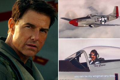 Tom Cruise accepts his MTV Movie Award flying in P-51 Mustang plane - nypost.com - Jordan - county Butler