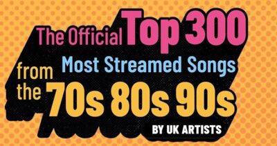 The Top 300 most-streamed songs by UK artists from the 70s, 80s and 90s - www.officialcharts.com - Britain - Ireland