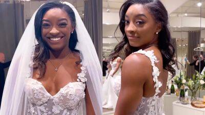 Simone Biles Shared the Most ‘Crucial’ Wedding Dress Hack for Short Brides - www.glamour.com - Texas - Mexico - county Lucas