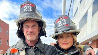 'Law & Order's' Mariska Hargitay and Christopher Meloni team up to honor firefighters - www.foxnews.com - New York - state Massachusets - county Worcester