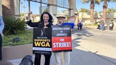 SAG-AFTRA President Fran Drescher Joins WGA Picket Line: ‘This Strike Is a Strike for Everybody in the Industry’ - variety.com