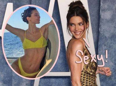 DAYUM! Kendall Jenner Poses In Risqué Dress That BARELY Covers Her Boobs -- LOOK! - perezhilton.com - France - Monaco