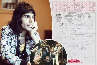 Freddie Mercury’s notes reveal ‘Bohemian Rhapsody’ almost had different name - nypost.com - Britain - London - USA - Mongolia