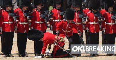 Drama as 'four Royal guards faint' during rehearsal for King's Trooping the Colour - www.ok.co.uk - Britain - London