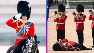 Trombonist Faints During Prince William's Trooping the Colour Rehearsal Amid High Temperatures - www.etonline.com - London - county Charles