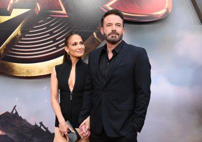 Ben Affleck And Jennifer Lopez Pack On The PDA As They Share Sweet Red Carpet Moment At ‘The Flash’ Premiere - etcanada.com - Los Angeles - Beverly Hills - county Allen - county Barry