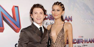 Tom Holland Says He Is 'In Love' & 'Locked Up' With Zendaya - www.justjared.com - county Love