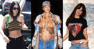 See Stars Slay Low-Rise Jeans: Rihanna, Julia Fox, Bella Hadid and More - www.usmagazine.com - Hollywood - New York
