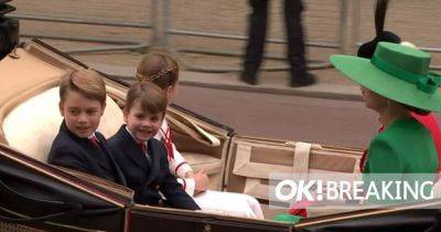 George and Charlotte wave to royal crowds as they keep an eye on brother Louis - www.ok.co.uk - Britain - Ireland - Charlotte - city Charlotte