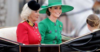Kate Middleton looks incredible in green as Camilla wears red to Trooping the Colour - www.ok.co.uk - London - Charlotte