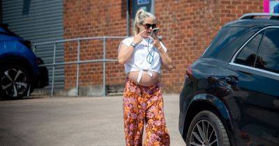 Pregnant Gemma Atkinson proudly shows off baby bump in crop top ahead of second child's arrival - www.ok.co.uk - Britain - Manchester