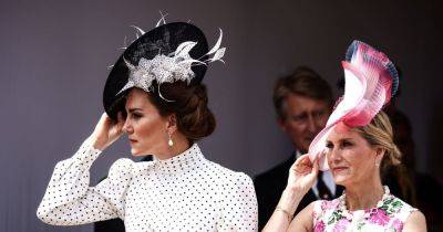 Windswept royals hold on to their hats at Royal Garter ceremony - www.ok.co.uk - county Windsor
