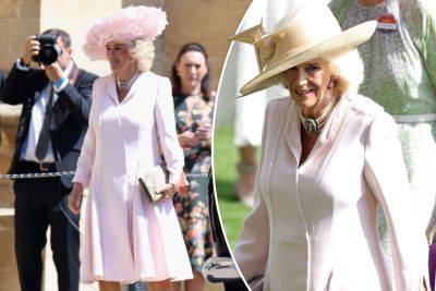 Queen Camilla accused of throwing ‘shade’ at Harry and Meghan with recycled dress - nypost.com - Britain - France - California