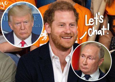 Prince Harry Pitched A Podcast Where He'd Interview Putin & Trump About Their Childhoods?? - perezhilton.com