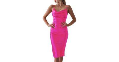 Barbie Girl! This Hot Pink Slip Dress Is Up to 51% Off - www.usmagazine.com