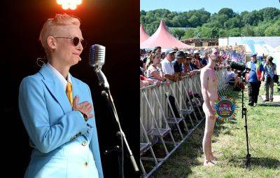 Tilda Swinton joins Max Richter at Glastonbury 2023, man attempts naked protest - www.nme.com