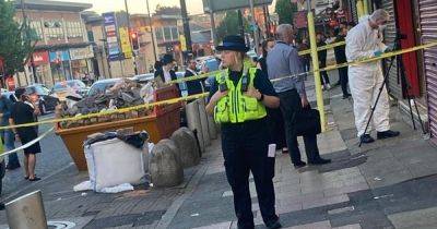 Man taken to hospital after being stabbed outside shop in Salford - www.manchestereveningnews.co.uk - Manchester