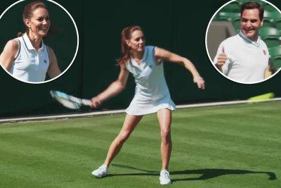 Kate Middleton shocks Roger Federer with her tennis skills: ‘Amazing!’ - nypost.com