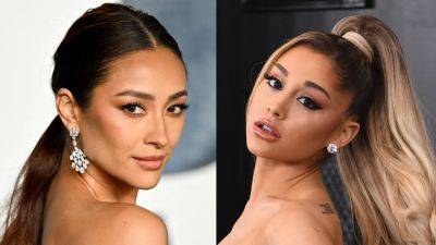 Shay Mitchell Looks Just Like Ariana Grande With a Platinum Blonde Pony - www.glamour.com