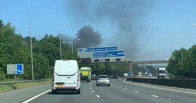 “You could feel the heat coming off the fire": Staff and shoppers evacuated after 'huge' blaze sparks gas fears - www.manchestereveningnews.co.uk - Manchester