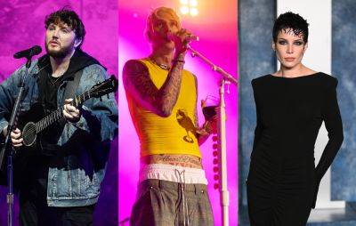 Machine Gun Kelly joined onstage by Halsey and James Arthur at London’s Royal Albert Hall - www.nme.com - London - county Wake