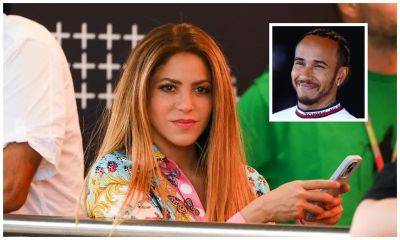 Shakira’s Versace shirt might be a special present from Lewis Hamilton - us.hola.com - Spain - Miami - Colombia - city Hamilton