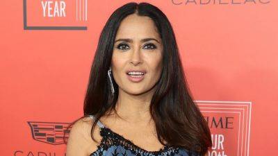 Salma Hayek Shows Off 'White Hairs and Wrinkles' in Close-Up Selfie - www.etonline.com