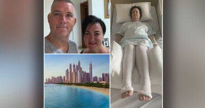 Couple 'stranded' in Dubai amid row over £11,000 medical bill - www.manchestereveningnews.co.uk - Britain - Manchester - India - Uae