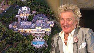 See Inside Rod Stewart's $70 Million Beverly Hills Estate -- Soccer Field, Tea Room and Gardens Included - www.etonline.com - Britain - Los Angeles - California