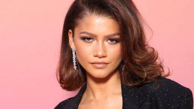 Zendaya Solved Her Fashion Emergency With a See-Through Fishnet Top - www.glamour.com - Berlin