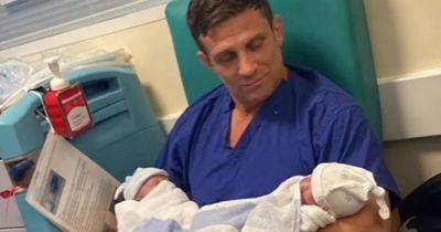 Alex Reid and fiancée Nikki have welcomed twins and share adorable names - www.ok.co.uk