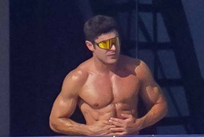Zac Efron Shows Off His Chiselled Abs As He Soaks Up The Sun In Saint-Tropez - etcanada.com - France