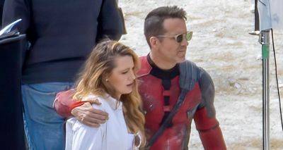 Blake Lively Visits Ryan Reynolds on Set of 'Deadpool 3' in London - www.justjared.com - London