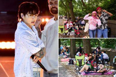 BTS Army storms NYC’s Central Park for Jung Kook’s solo debut - nypost.com - New York - USA