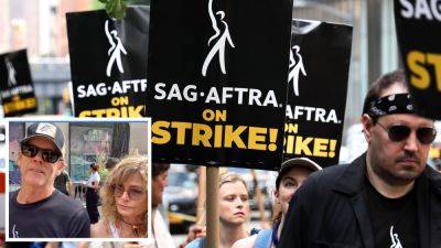 Dispatches From The Picket Lines: Hear From Kevin Bacon, Kyra Sedgwick, Kal Penn, Others As Actors & Writers Hit The Streets Of Manhattan - deadline.com