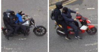 CCTV appeal after masked motorbike robbers threatened man with hammers - www.manchestereveningnews.co.uk