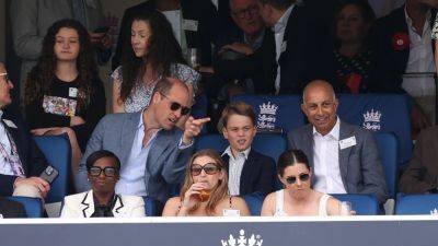 Prince George Joins Prince William During Outing at Cricket Match - www.etonline.com - London - county Williams