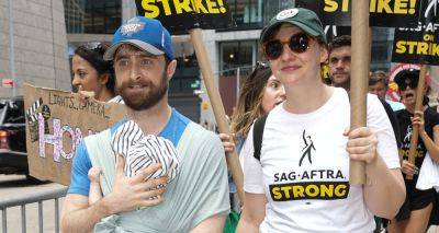 Daniel Radcliffe Attends SAG-AFTRA Strike with Longtime Girlfriend Erin Darke & Their Newborn Son - www.justjared.com - New York