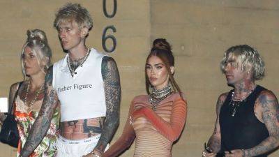 Megan Fox, Machine Gun Kelly and Mod Sun Step Out For Dinner in Eye-Popping Outfits -- See the Pic! - www.etonline.com - France - California - Malibu - county Mesa
