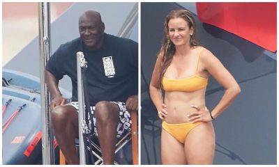 Michael Jordan and Yvette Prieto swim in the ocean and relax aboard luxury yacht in France - us.hola.com - France - Italy - Jordan